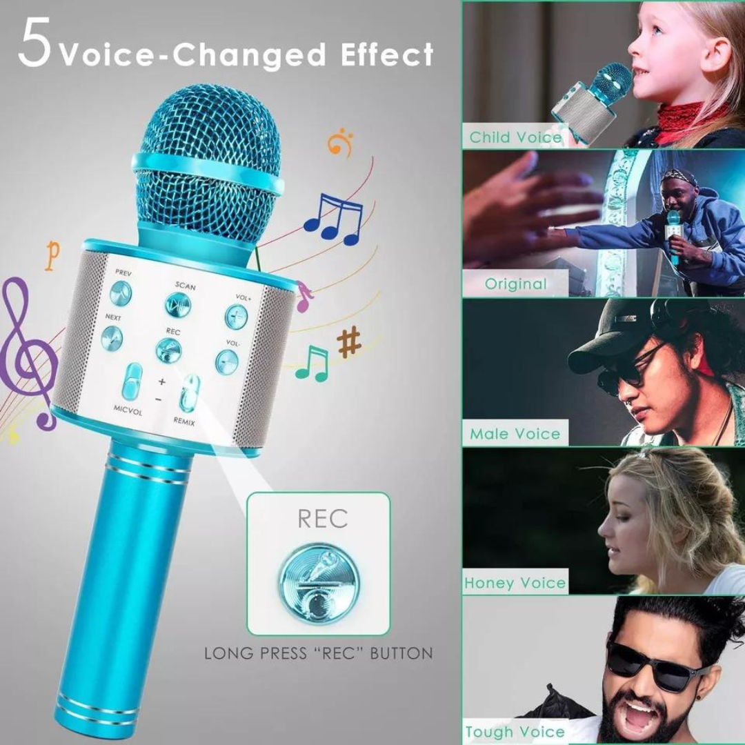 Wireless Bluetooth Handheld Karaoke Microphone Speaker