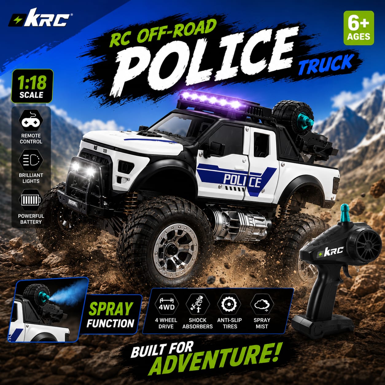 RC Police Truck