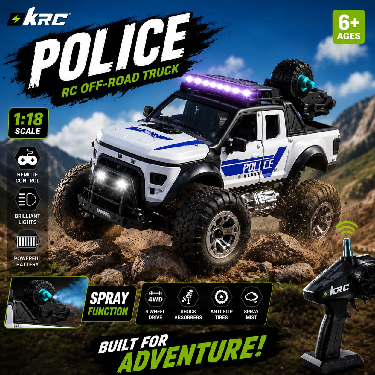 RC Police Truck