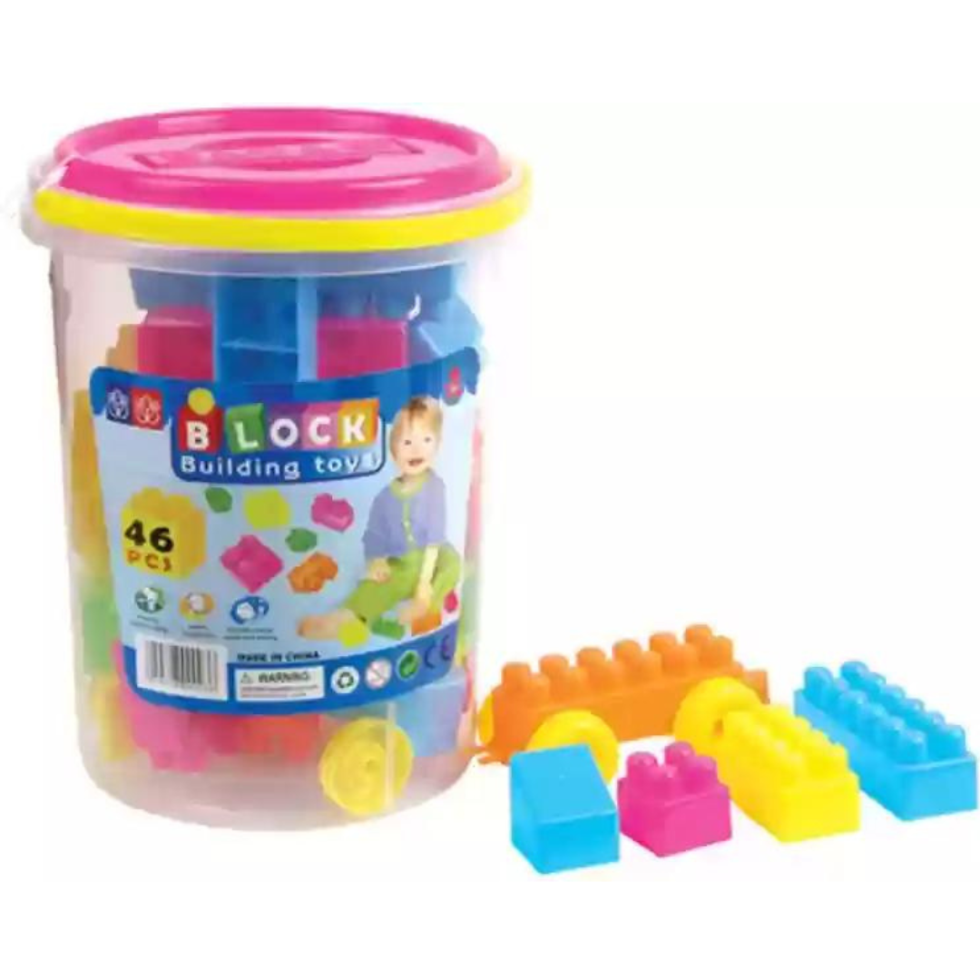 Block Building Toys Bucket