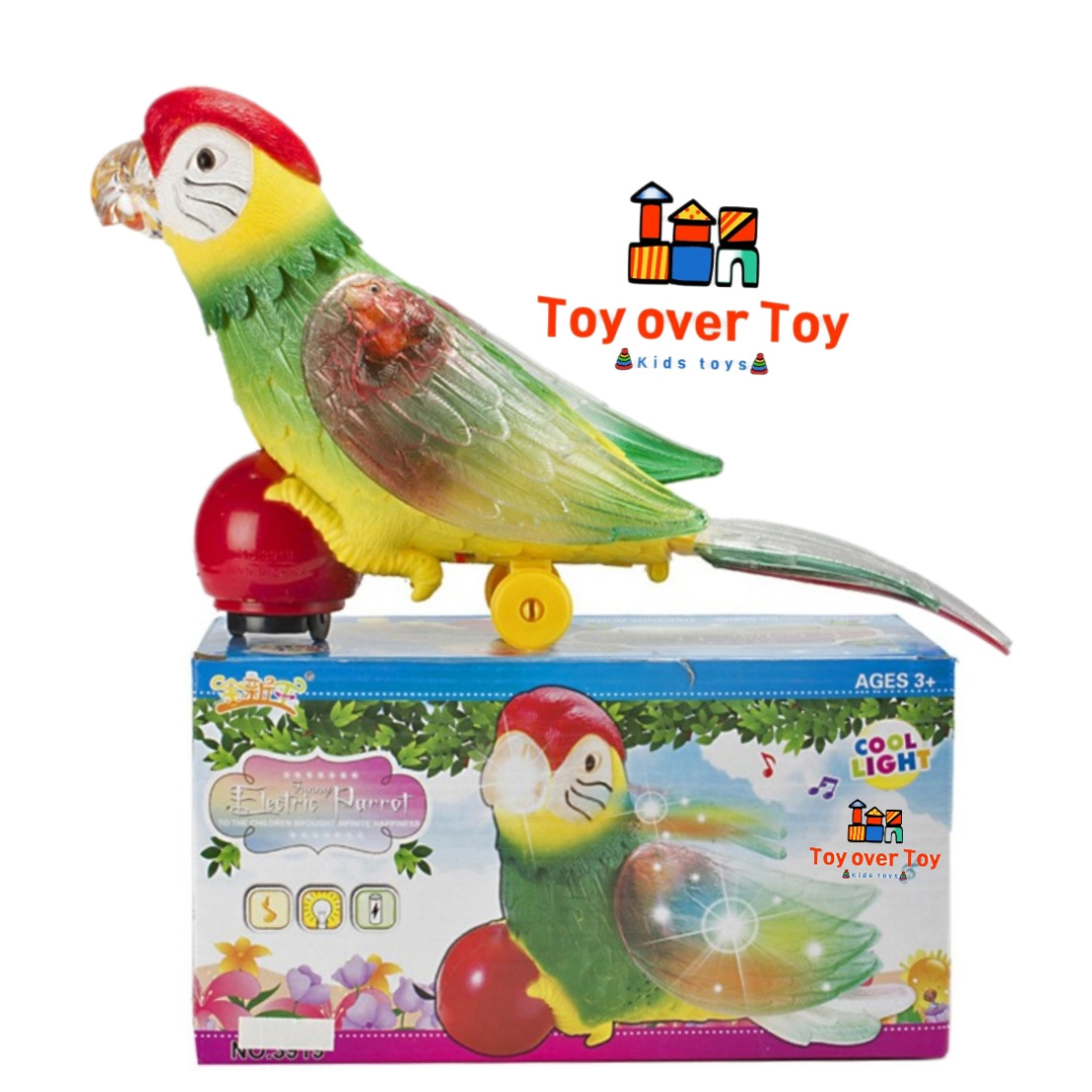 Electric Parrot Colorful Lights Toy