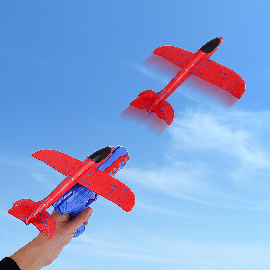 Airplane Launcher Toy Bubble Catapult Airplane Toy One Click Ejection